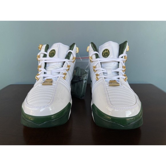 Nike LeBron 3 III QS "SVSM Home" 2019 Men's Size 10.5 AO2434-102 - Picture 6 of 12